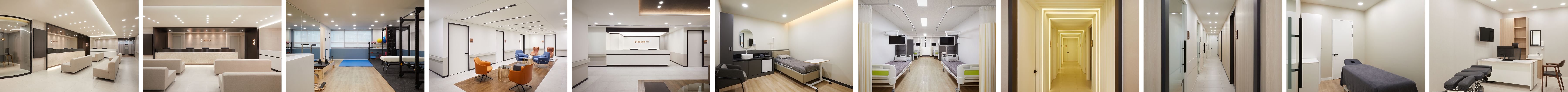 강남본점 교통사고 입원실-데스크-대기실-진료실-치료실-휴게실-파운더룸-도수치료실 스크롤 이미지입니다.